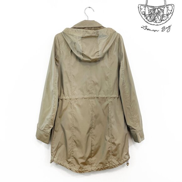 80 $ - Cole Haan / Rain Jacket Parka / Color Beige Khaki / Size XS - Picture 6 of 8